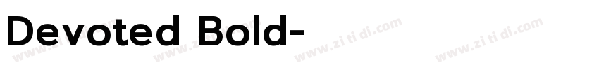 Devoted Bold字体转换